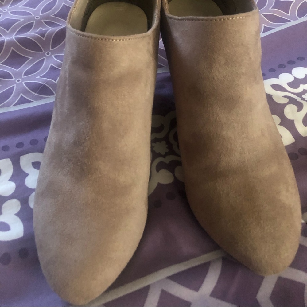 Suede leather booties